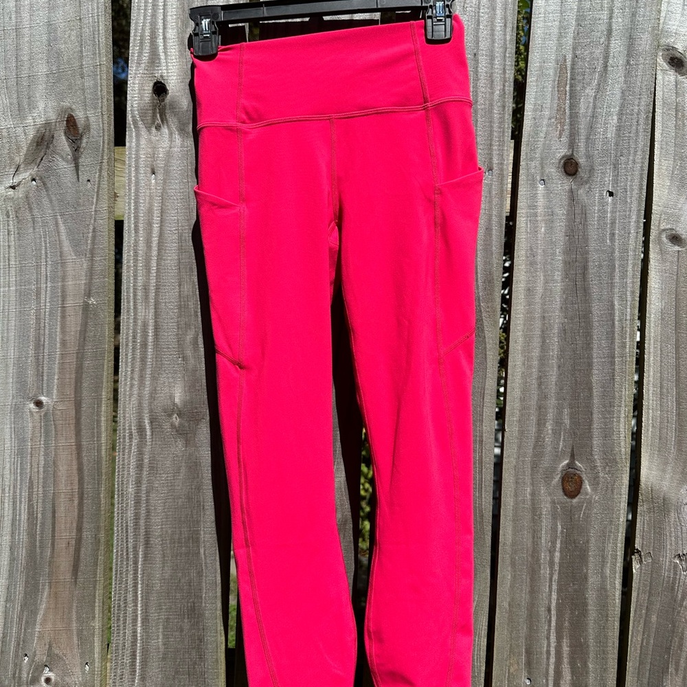 Fabletics Bright Pink High-Waisted Leggings